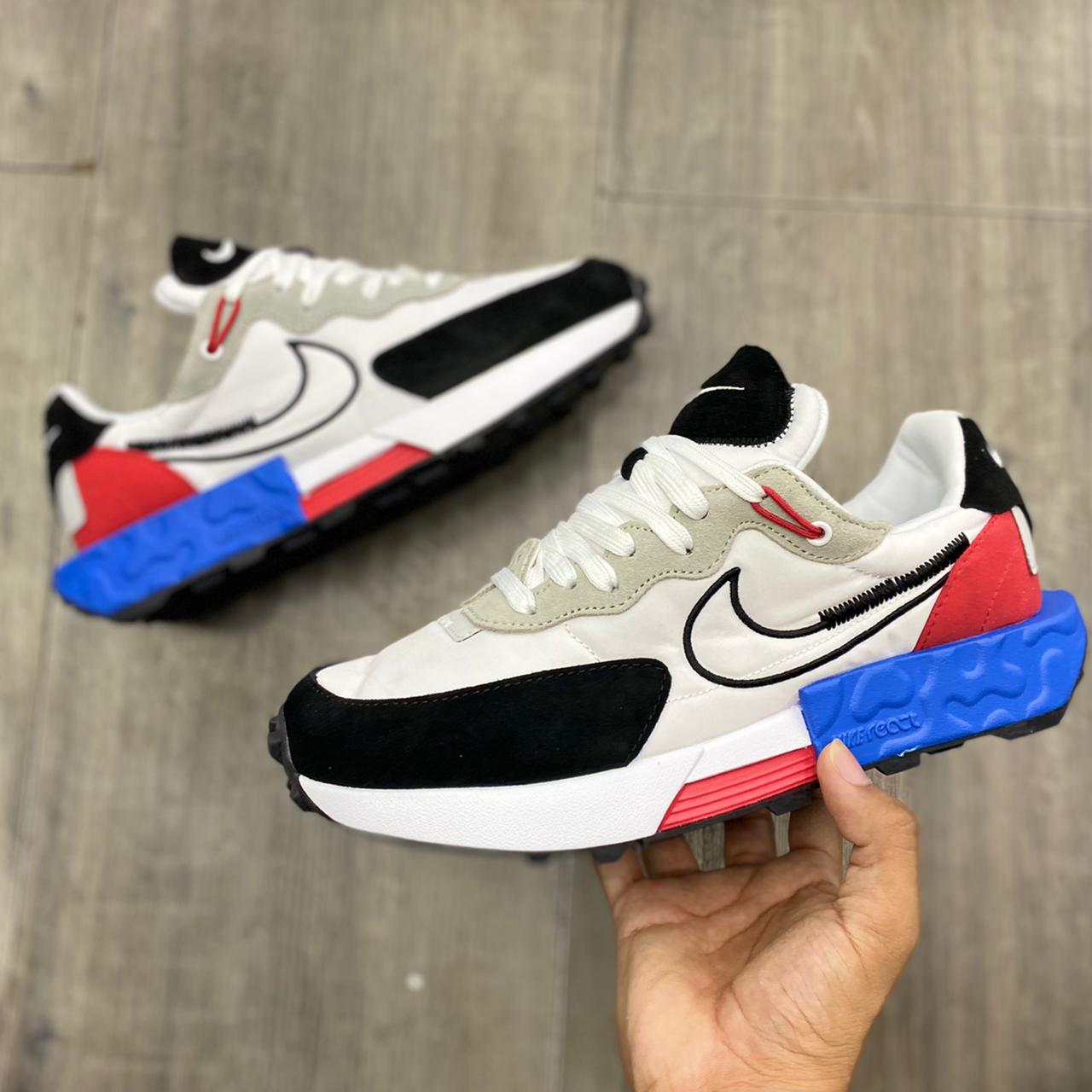 nike react red blue